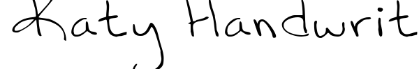 Katy Handwriting font preview