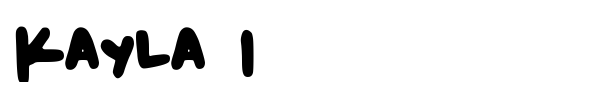 Kayla 1 font