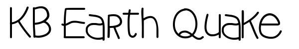 KB Earth Quake font