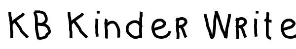 KB Kinder Write font