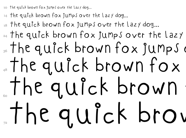 KB Love it down font waterfall
