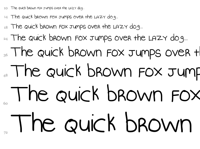 KB Mommy Dearest font waterfall