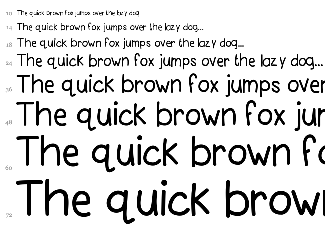 KB Pink Lipgloss font waterfall
