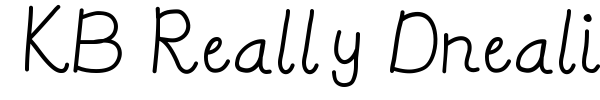 KB Really Dnealie font preview