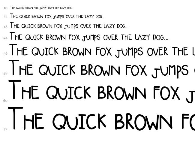 KB Squishy Blanket font waterfall