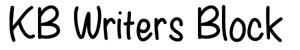 KB Writers Block font