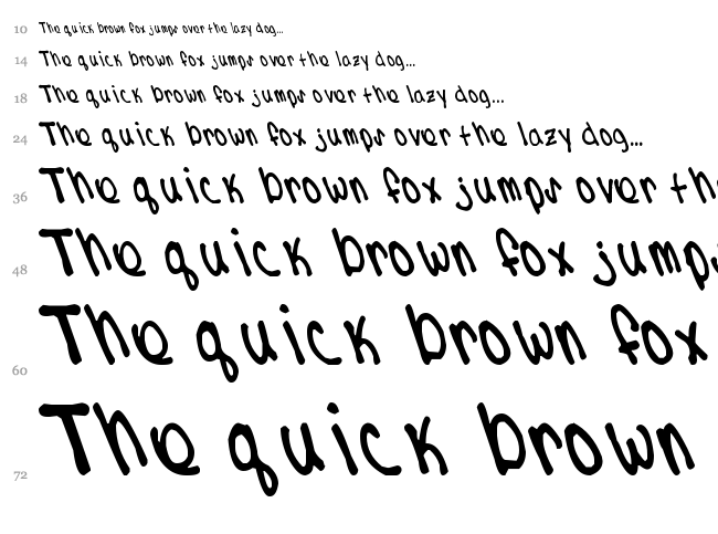 Kdizzle font waterfall