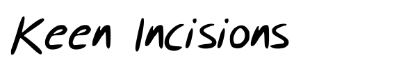 Keen Incisions font