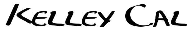 Kelley Calligraphy font preview