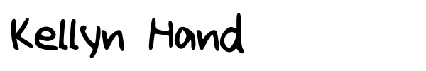 Kellyn Hand font
