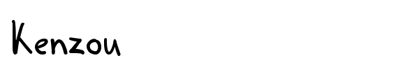 Kenzou font