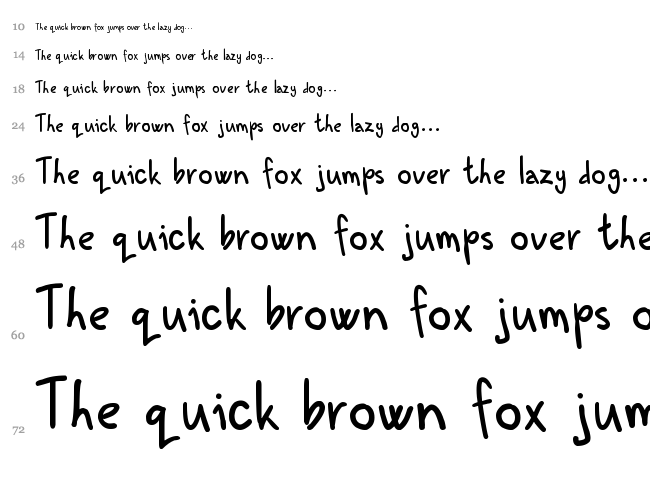 Kenzou font waterfall