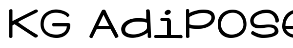 KG Adipose Unicase font preview
