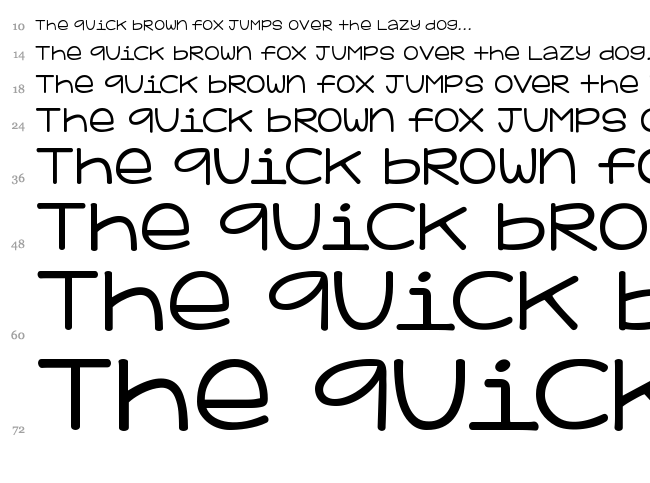 KG Adipose Unicase font waterfall