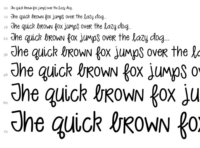 KG As The Deer font waterfall