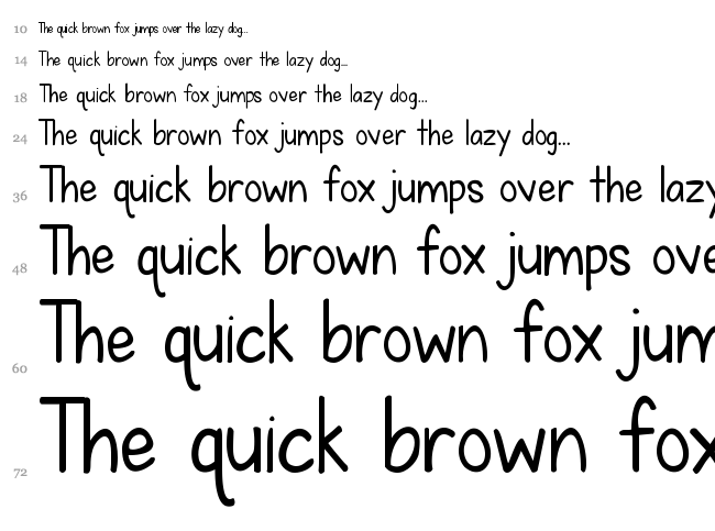 KG Fall For You font waterfall