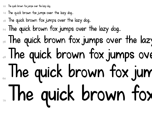 KG Fall For You font waterfall