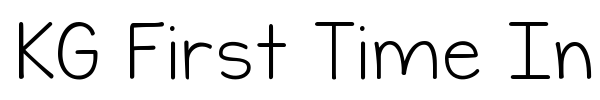 KG First Time In Forever font