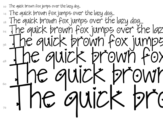KG I Need A Font font waterfall