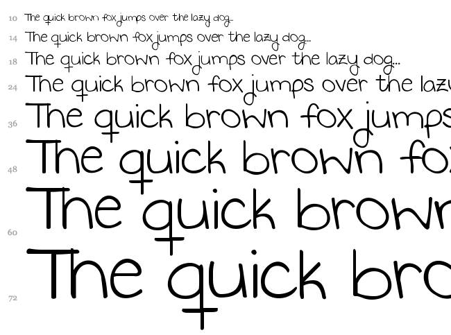 KG Keep Your Head Up font waterfall