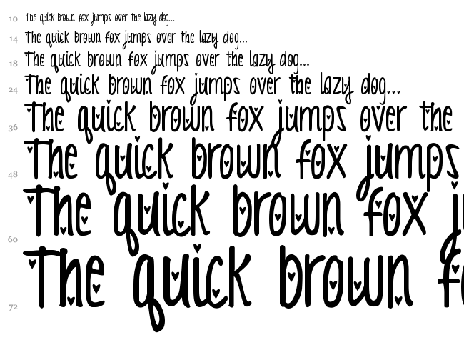 KG Love You Through It font waterfall