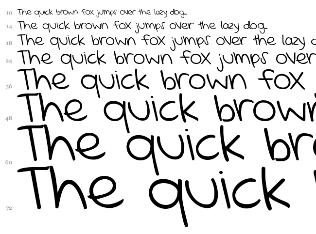 KG Mercy in the Morning font waterfall