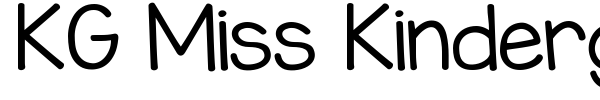 KG Miss Kindergarten font