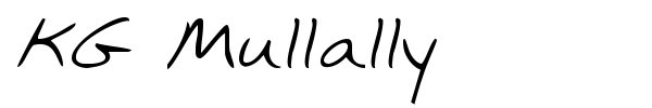 KG Mullally font