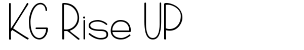 KG Rise UP font