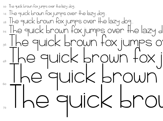 KG Rise UP font waterfall