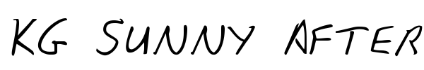 KG Sunny Afternoon font