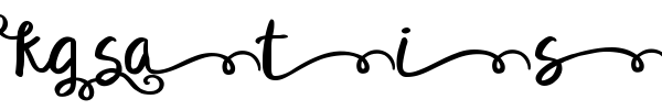 KG Satisfied Script font