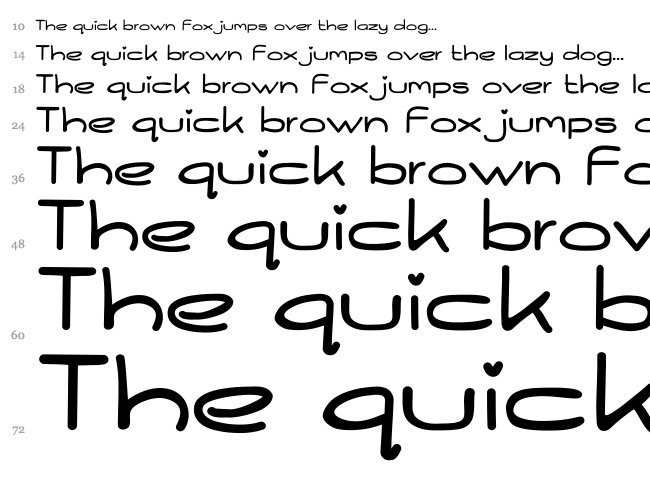 Kiddy font waterfall