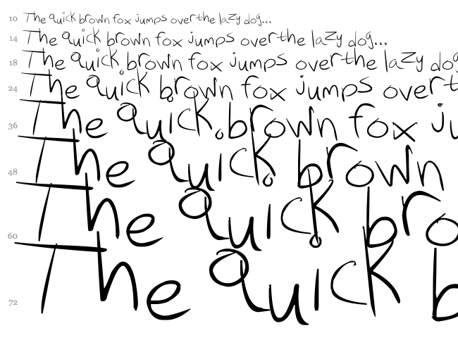 Kiki font waterfall