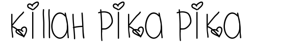 Killah Pika Pika font