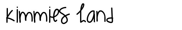 Kimmies Hand font
