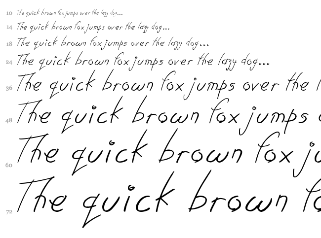 Kindergarten font waterfall