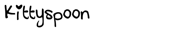 Kittyspoon font