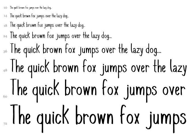 Komix Con font waterfall