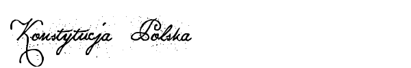 Konstytucja Polska font