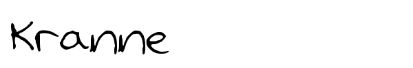 Kranne font