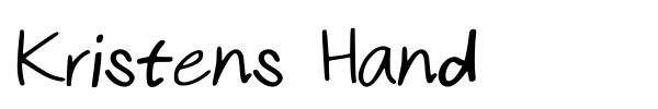 Kristens Hand font