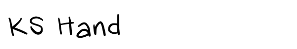 KS Hand font