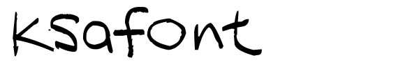 Ksafont font