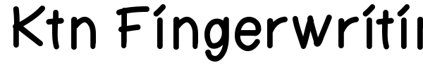Ktn Fingerwriting font