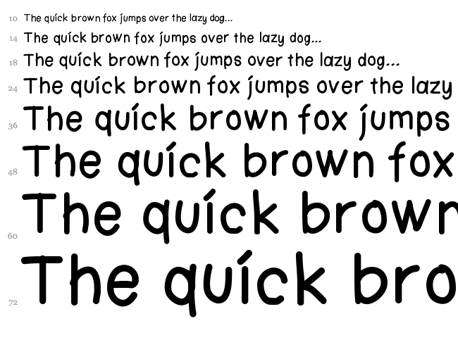 Ktn Fingerwriting font waterfall