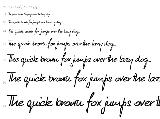 Kuba Reczny Neue font waterfall
