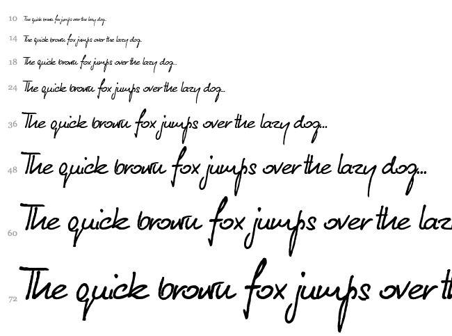 Kuba Reczny Neue font waterfall