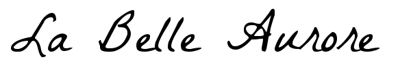 La Belle Aurore font