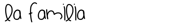 La Familia font preview